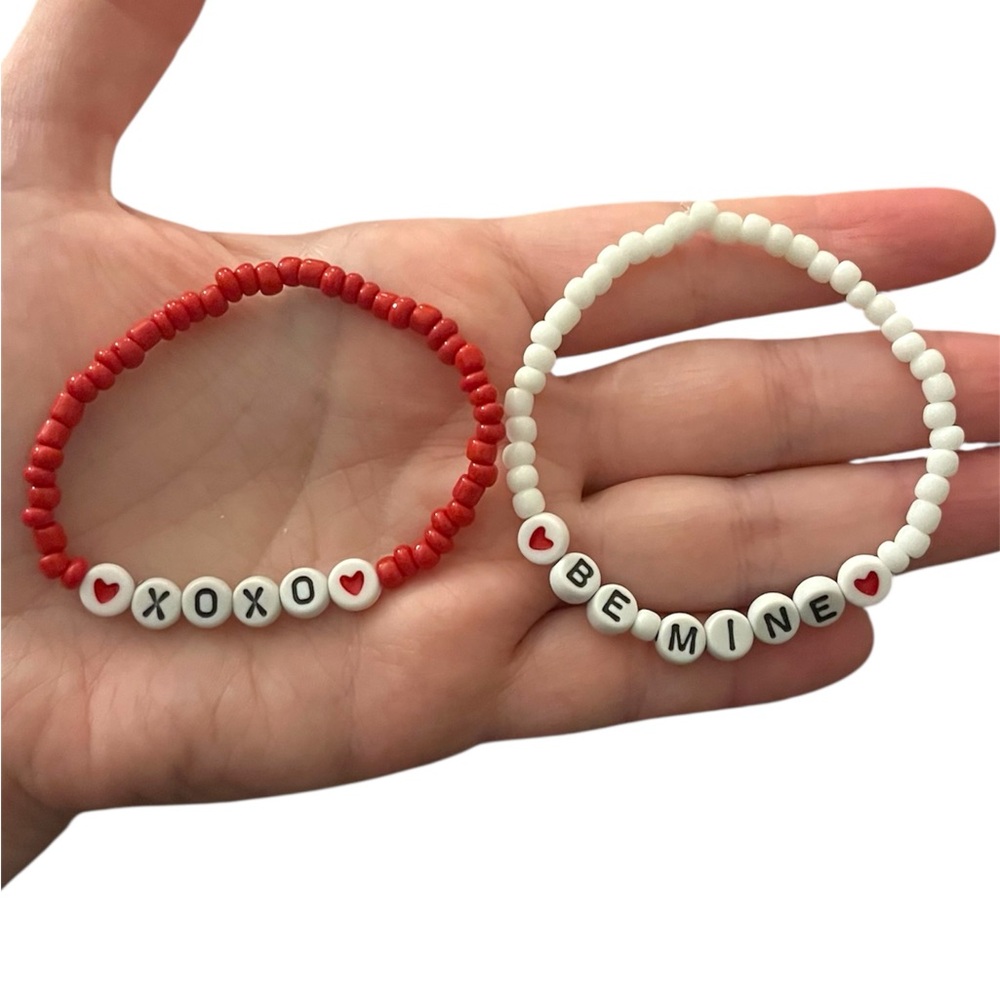Beaded Bracelets - XOXO & Be Mine